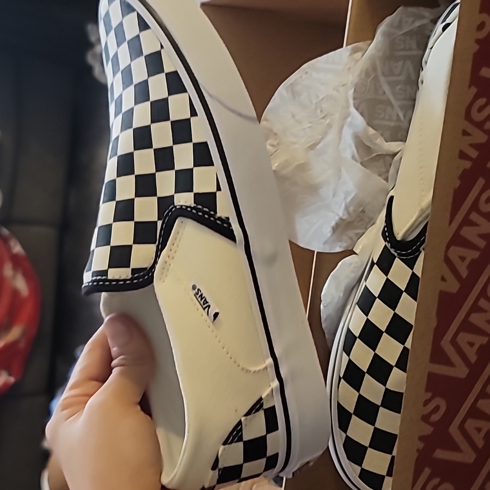 Vans asher checker shoes